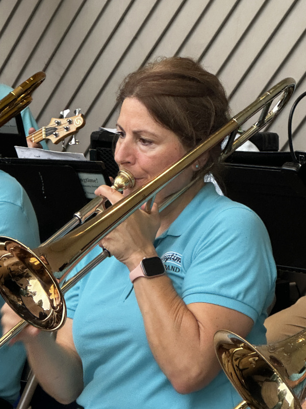 SwingTime musician playing trombone