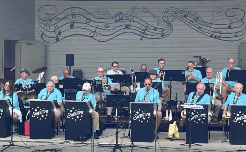 community swingtime band in concert at water worth park in Salem Ohio